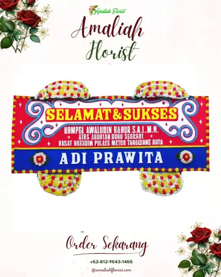 Papan Bunga Ucapan Selamat cipamokolan